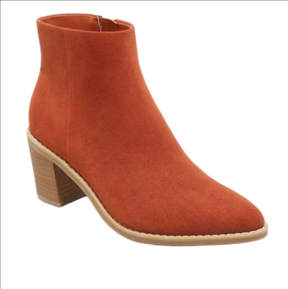 Universal Thread Women's Malby Low Shaft Heeled Boots Rust - Size 11 ✨️NWOT✨️